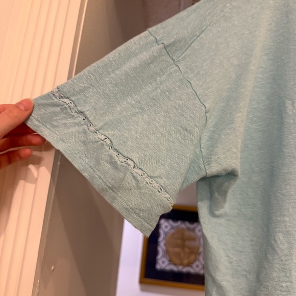 J. Jill Bundle of 2 Love Linen Slouchy V-Neck Oversized T-Shirts Sz L Beach Boho - Picture 3 of 14